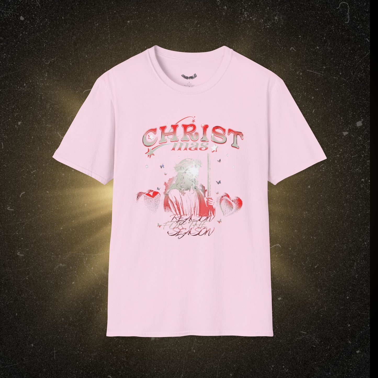 Christmas Vibe Unisex Softstyle T-Shirt with Festive Graphics