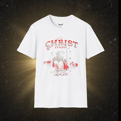 Christmas Vibe Unisex Softstyle T-Shirt with Festive Graphics