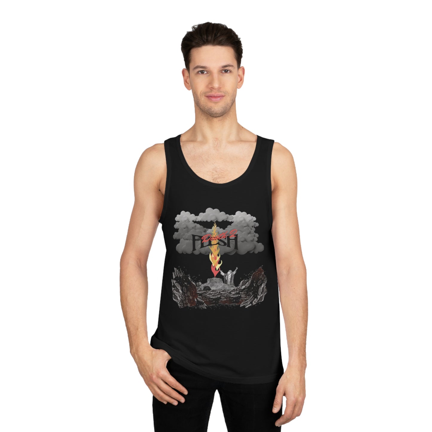 Unisex Softstyle™ Tank Top - Positive Vibes Graphic Tee for Everyday Wear