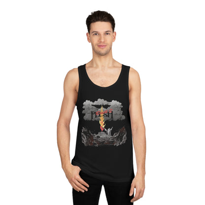 Unisex Softstyle™ Tank Top - Positive Vibes Graphic Tee for Everyday Wear